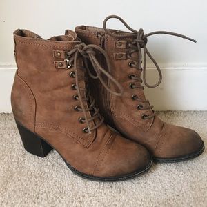 Madden Girl Combat Boots size 8